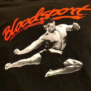 Bloodsport 80's style black T-shirt